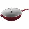 Staub 2.9 Qt Cast Iron Daily Pan | Grenadine -Le Creuset Shop 1010494 5