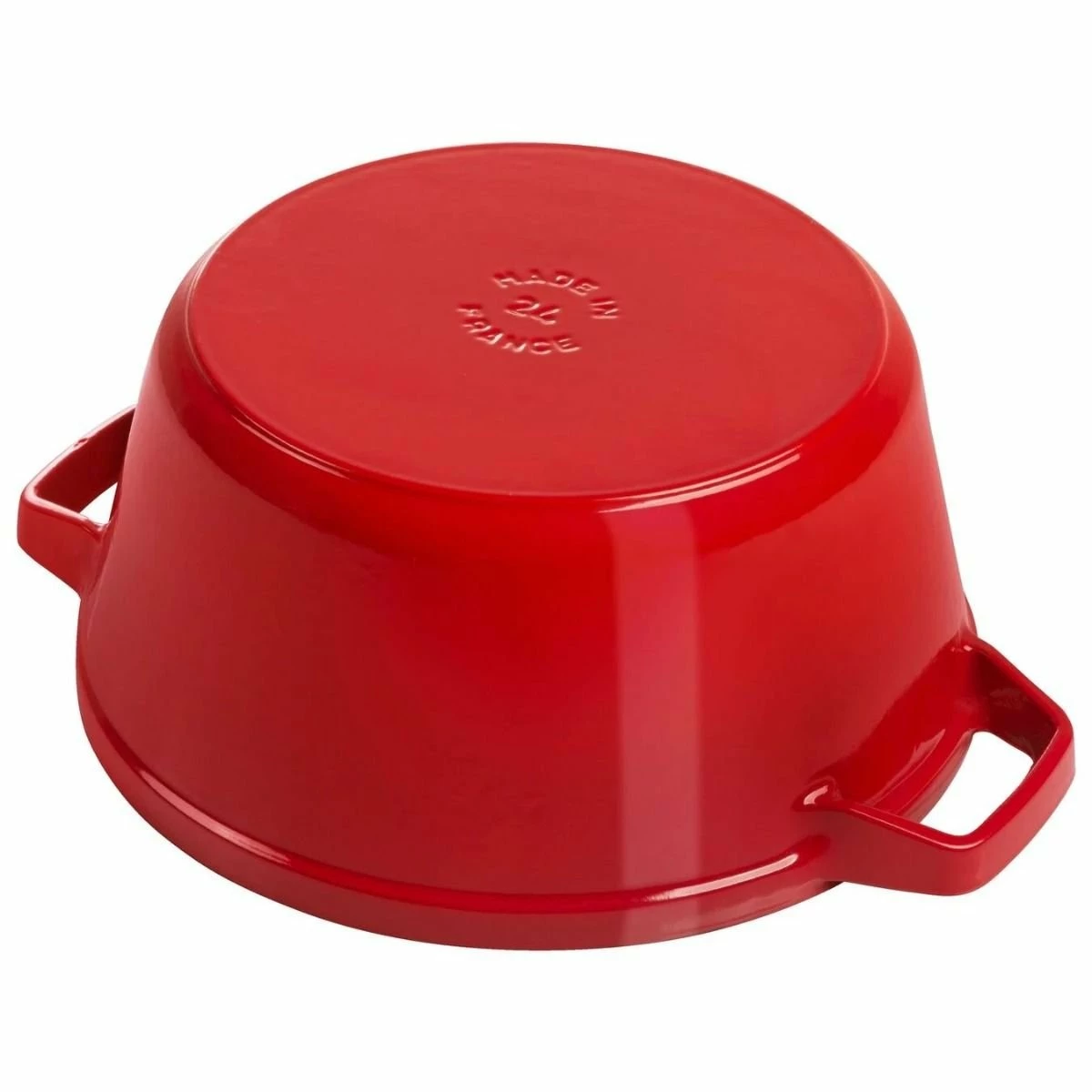 Staub Stackable Cocotte, Braiser, And Grill Pan With Lid | Cherry 9 Staub Stackable Cocotte, Braiser, And Grill Pan With Lid | Cherry - Image 7