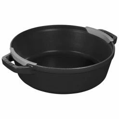Staub Stackable Cocotte, Braiser, And Grill Pan With Lid | Black 43 Staub Stackable Cocotte, Braiser, And Grill Pan With Lid | Black -Le Creuset Shop 1021322 7
