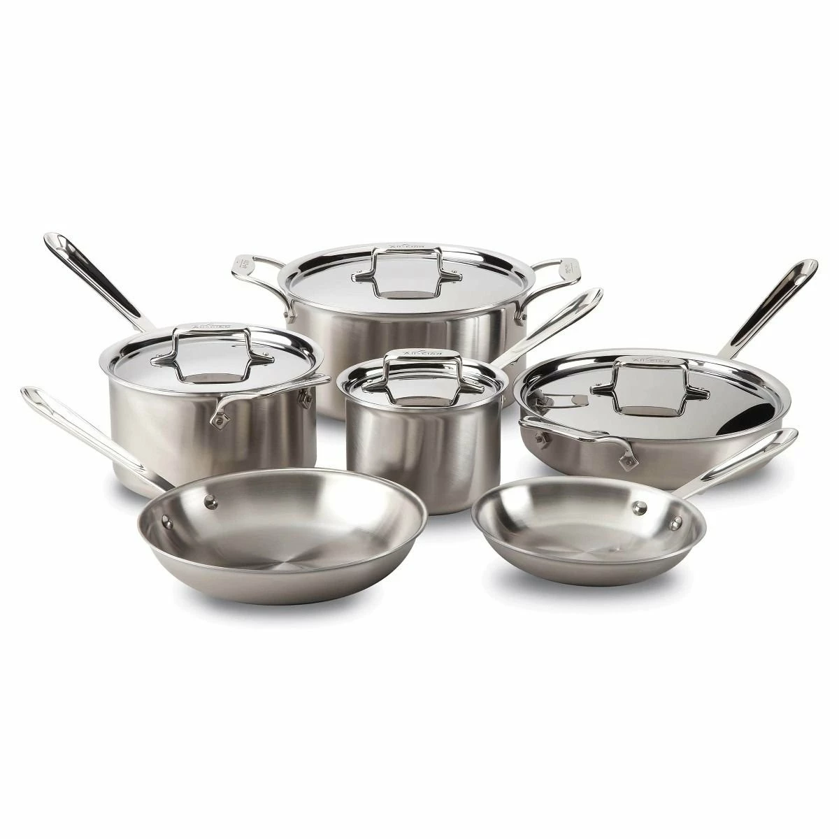 All-Clad D5 Brushed Stainless Steel Cookware Set | 10-Piece 3 All-Clad D5 Brushed Stainless Steel Cookware Set | 10-Piece
