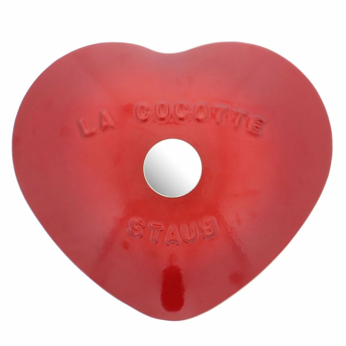 Staub 1.75 Qt. Heart Cocotte/Dutch Oven | Cherry Red 6 Staub 1.75 Qt. Heart Cocotte/Dutch Oven | Cherry Red - Image 4