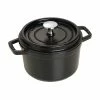 Staub 1.25 Qt. Round Cocotte/Dutch Oven | Matte Black 1 Staub 1.25 Qt. Round Cocotte/Dutch Oven | Matte Black -Le Creuset Shop 1101625 1 1