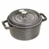 Staub 2.75 Qt. Round Cocotte/Dutch Oven | Graphite Grey -Le Creuset Shop 1102218