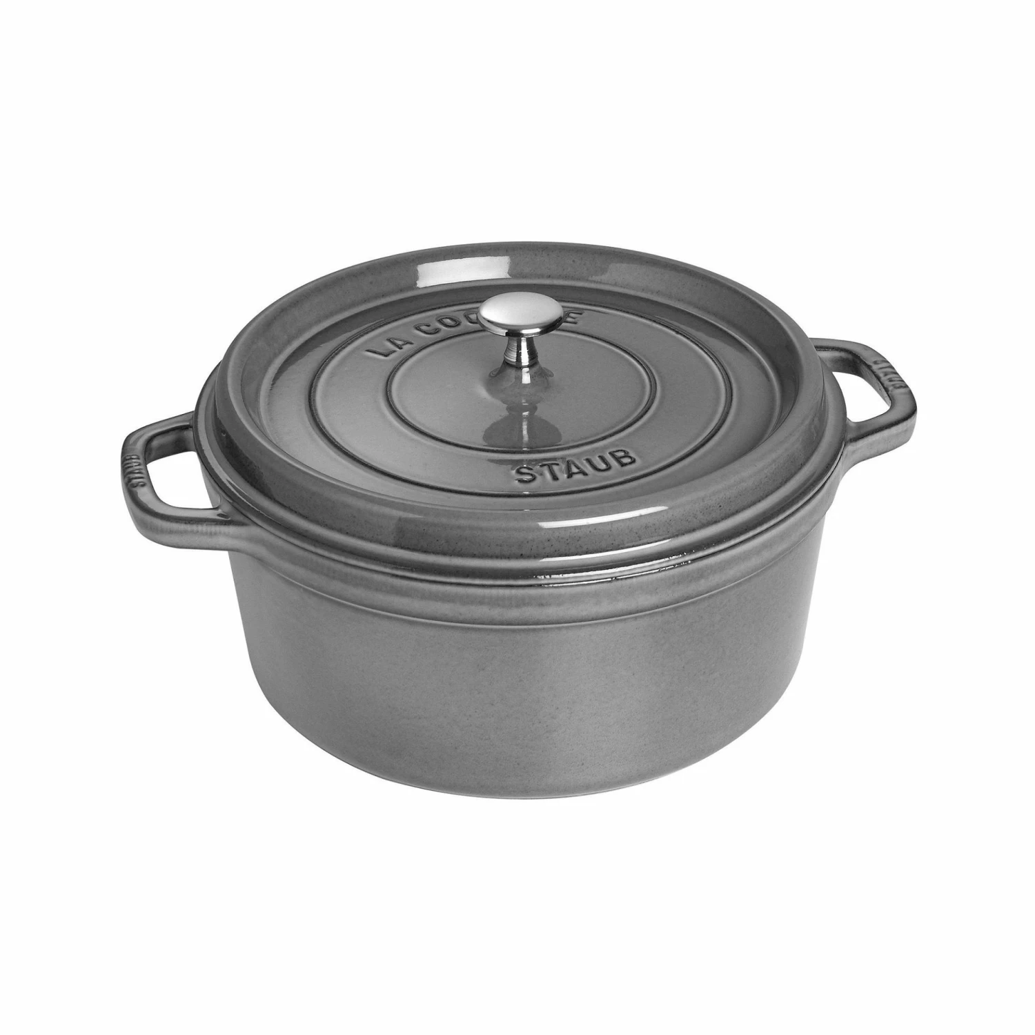 Staub 7 Qt. Round Cocotte/Dutch Oven | Graphite Grey 3 Staub 7 Qt. Round Cocotte/Dutch Oven | Graphite Grey