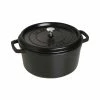 Staub 7 Qt. Round Cocotte/Dutch Oven | Matte Black 1 Staub 7 Qt. Round Cocotte/Dutch Oven | Matte Black -Le Creuset Shop 1102825 1