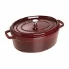 Staub 7 Qt. Oval Cocotte/Dutch Oven | Grenadine 2 Staub 7 Qt. Oval Cocotte/Dutch Oven | Grenadine -Le Creuset Shop 1103387 1