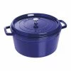 Staub 13.25 Qt. Round Cocotte/Dutch Oven | Dark Blue 2 Staub 13.25 Qt. Round Cocotte/Dutch Oven | Dark Blue -Le Creuset Shop 1103491 1