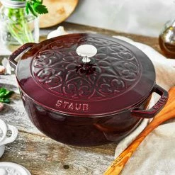 Staub 3.75 Qt Essential French Oven With Lilly Lid | Grenadine -Le Creuset Shop 11212487 ls 01 1