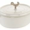 Staub 5.75 Qt. Oval Coq Au Vin Cocotte/Dutch Oven | White 1 Staub 5.75 Qt. Oval Coq Au Vin Cocotte/Dutch Oven | White -Le Creuset Shop 1123102 staub coq aus vin cocotte white