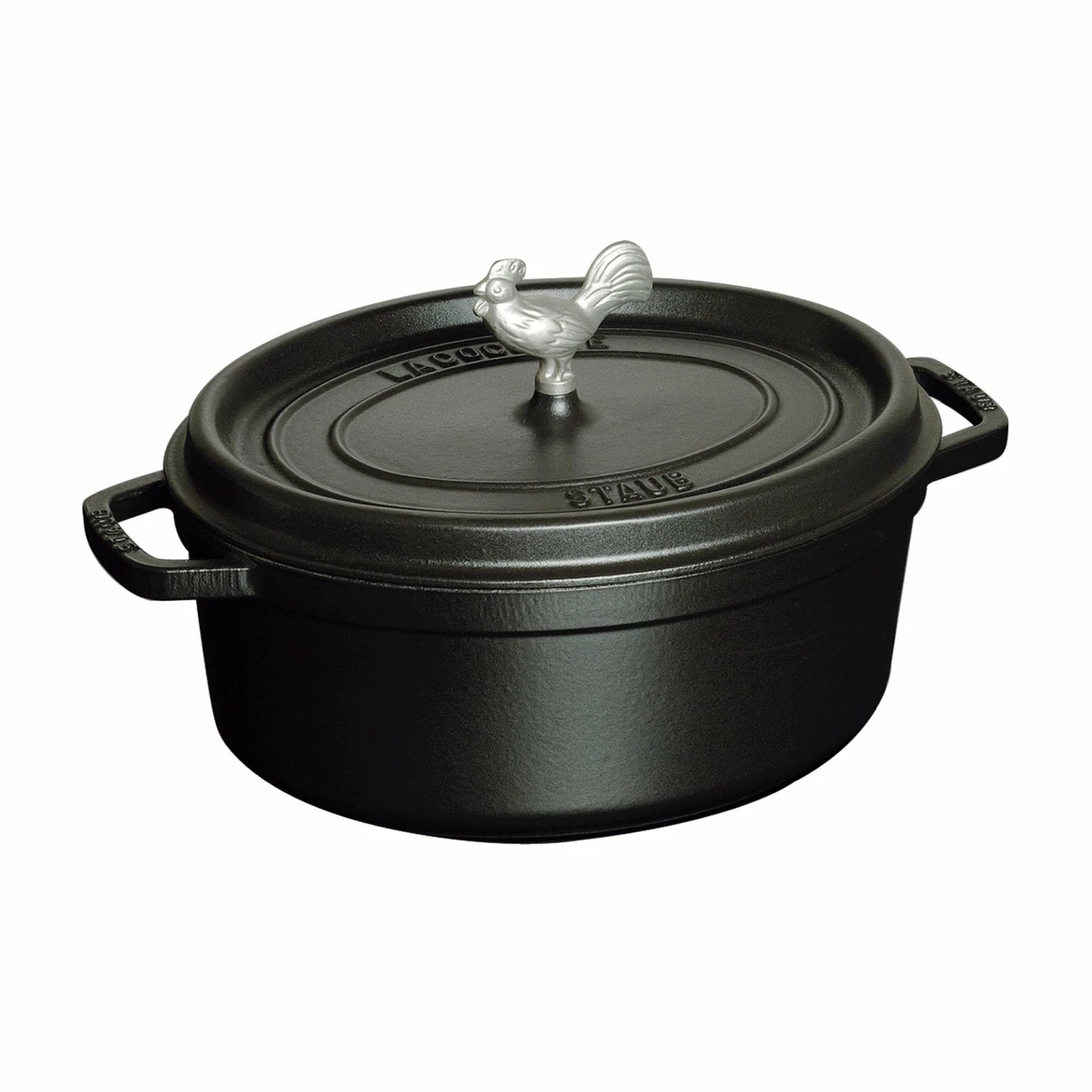 Staub 5.75 Qt. Oval Coq Au Vin Cocotte/Dutch Oven | Matte Black 3 Staub 5.75 Qt. Oval Coq Au Vin Cocotte/Dutch Oven | Matte Black