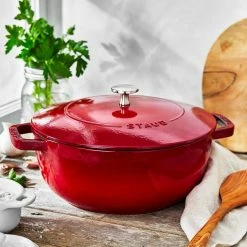 Staub 3.75 Qt. Essential French Oven | Cherry Red 13 Staub 3.75 Qt. Essential French Oven | Cherry Red -Le Creuset Shop 11732406 ls 01