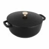 Staub 3.75 Qt. Essential French Oven | Matte Black 2 Staub 3.75 Qt. Essential French Oven | Matte Black -Le Creuset Shop 11732423 black