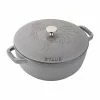 Staub 3.75 Qt. Essential French Oven With Rooster Lid | Graphite Grey 1 Staub 3.75 Qt. Essential French Oven With Rooster Lid | Graphite Grey -Le Creuset Shop 11752418 1