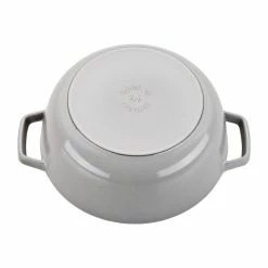 Staub 3.75 Qt. Essential French Oven With Rooster Lid | Graphite Grey -Le Creuset Shop 11752418 3