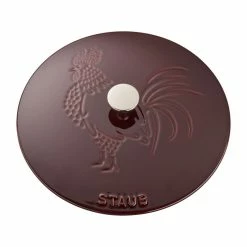Staub 3.75 Qt. Essential French Oven With Rooster Lid | Grenadine 9 Staub 3.75 Qt. Essential French Oven With Rooster Lid | Grenadine -Le Creuset Shop 11752487 4