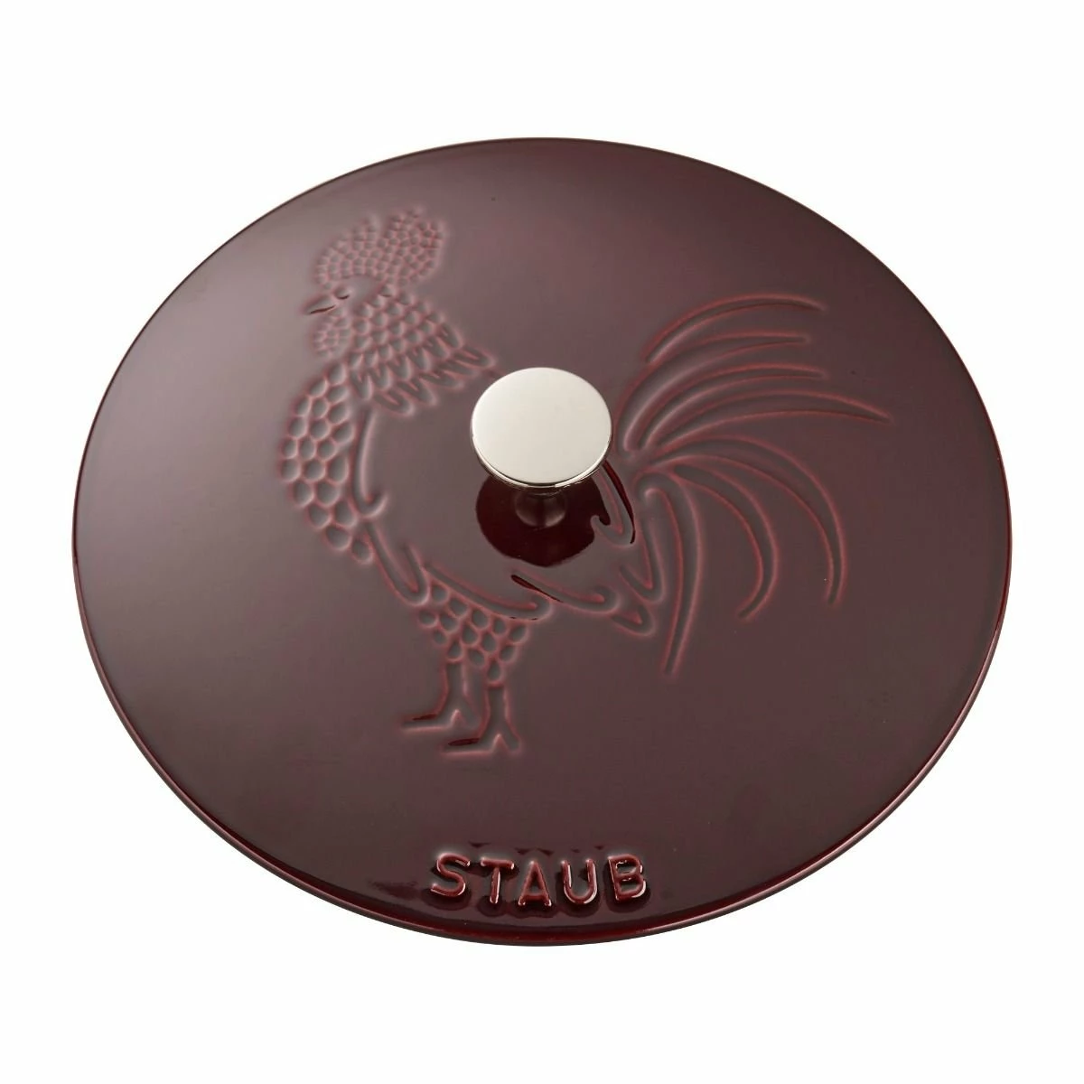 Staub 3.75 Qt. Essential French Oven With Rooster Lid | Grenadine 4 Staub 3.75 Qt. Essential French Oven With Rooster Lid | Grenadine - Image 2