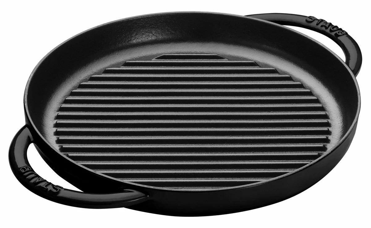 Staub 10" Cast Iron Pure Grill Pan | Multiple Colors Available 5 Staub 10" Cast Iron Pure Grill Pan | Multiple Colors Available - Image 3