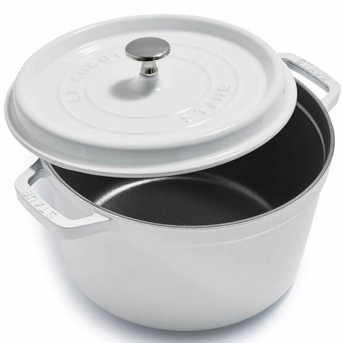Staub 5 Qt Tall Cocotte | White 3 Staub 5 Qt Tall Cocotte | White