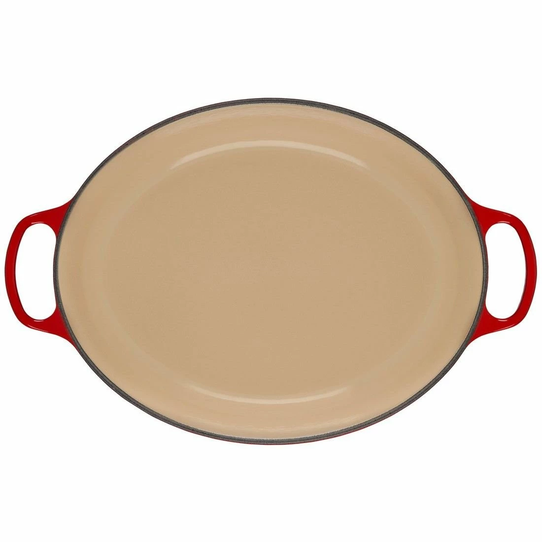 Le Creuset 15.5 Qt. Oval Signature Dutch Oven With Stainless Steel Knob | Cerise/Cherry Red 6 Le Creuset 15.5 Qt. Oval Signature Dutch Oven With Stainless Steel Knob | Cerise/Cherry Red - Image 4