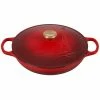 Le Creuset 3.5Qt Signature Braiser Eiffel Tower Collection | Cerise -Le Creuset Shop 16916scr 17ee1dc418246c4