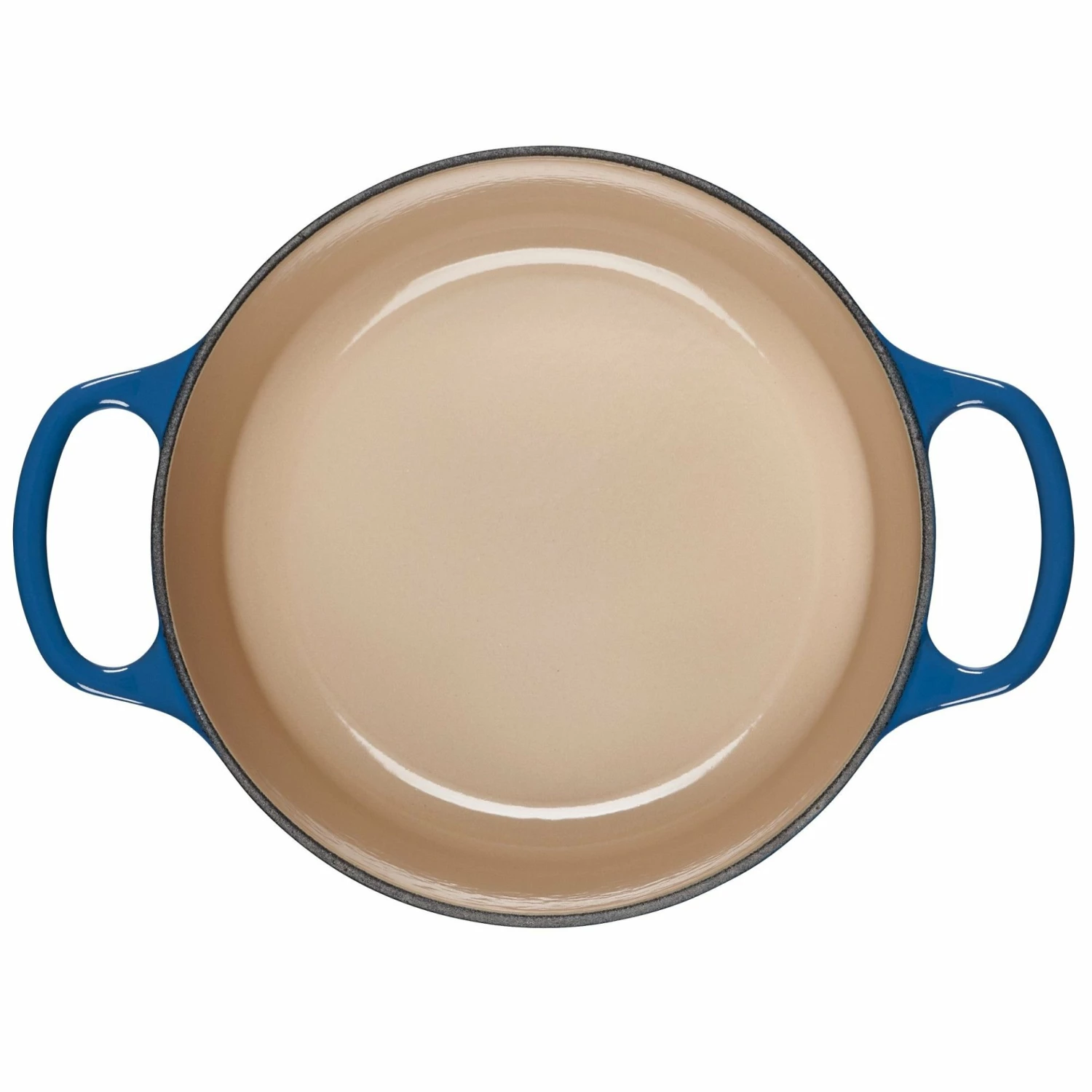 Le Creuset 2 Qt. Round Signature Cast Iron Dutch Oven With Stainless Steel Knob | Marseille Blue 6 Le Creuset 2 Qt. Round Signature Cast Iron Dutch Oven With Stainless Steel Knob | Marseille Blue - Image 4