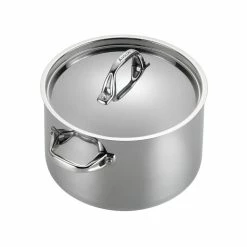 Anolon Cookware Anolon Tri-Ply Clad Stainless Steel 12pc Cookware Set 25 Anolon Cookware Anolon Tri-Ply Clad Stainless Steel 12pc Cookware Set -Le Creuset Shop 30822 anolon tri ply clad stainless steel 12pc cookware set stock pot