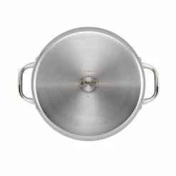 Anolon Cookware Anolon Tri-Ply Clad Stainless Steel 12pc Cookware Set 24 Anolon Cookware Anolon Tri-Ply Clad Stainless Steel 12pc Cookware Set -Le Creuset Shop 30822 anolon tri ply clad stainless steel 12pc cookware set stock pot bottom