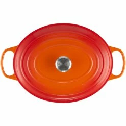 Le Creuset 9.5 Qt. Oval Signature Dutch Oven With Stainless Steel Knob | Flame Orange 10 Le Creuset 9.5 Qt. Oval Signature Dutch Oven With Stainless Steel Knob | Flame Orange -Le Creuset Shop 352ss c