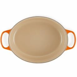 Le Creuset 9.5 Qt. Oval Signature Dutch Oven With Stainless Steel Knob | Flame Orange 11 Le Creuset 9.5 Qt. Oval Signature Dutch Oven With Stainless Steel Knob | Flame Orange -Le Creuset Shop 352ss d