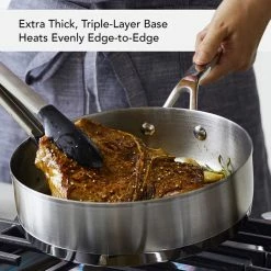 KitchenAid Non-Electrics KitchenAid Stainless Steel 3-Ply Cookware Set | 11-Piece -Le Creuset Shop 3plyfeature