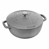 Staub 3.75 Qt Essential French Oven With Lilly Lid | Graphite Grey 1 Staub 3.75 Qt Essential French Oven With Lilly Lid | Graphite Grey -Le Creuset Shop 40508 673 0 1