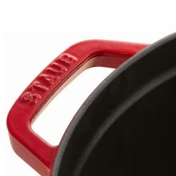 Staub 7 Qt. Round Cocotte/Dutch Oven | Cherry Red -Le Creuset Shop 40509 852 0 2
