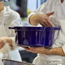 Staub 9 Qt. Round Cocotte/Dutch Oven | Dark Blue 9 Staub 9 Qt. Round Cocotte/Dutch Oven | Dark Blue -Le Creuset Shop 40510 290 0 1