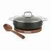 All-Clad HA1 Hard Anodized Nonstick 6 Qt. Dutch Oven With Acacia Wood Trivet & Spoon 1 All-Clad HA1 Hard Anodized Nonstick 6 Qt. Dutch Oven With Acacia Wood Trivet & Spoon -Le Creuset Shop 41uvcm27vvl. ac sl1000