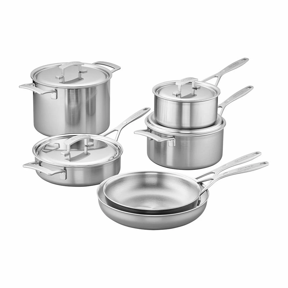 Demeyere Industry 5-Ply 10 PC Stainless Steel Cookware Set 3 Demeyere Industry 5-Ply 10 PC Stainless Steel Cookware Set