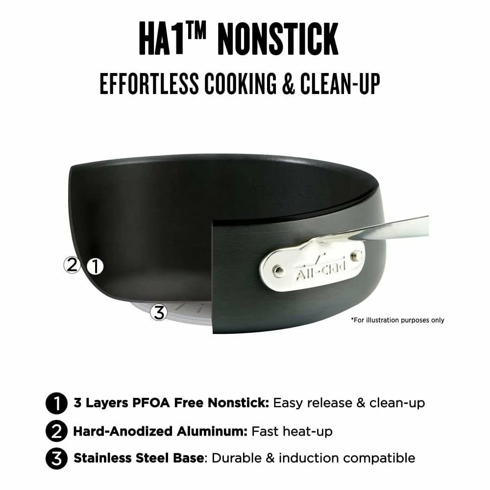 All-Clad HA1 Hard Anodized Nonstick 6 Qt. Dutch Oven With Acacia Wood Trivet & Spoon 9 All-Clad HA1 Hard Anodized Nonstick 6 Qt. Dutch Oven With Acacia Wood Trivet & Spoon - Image 7