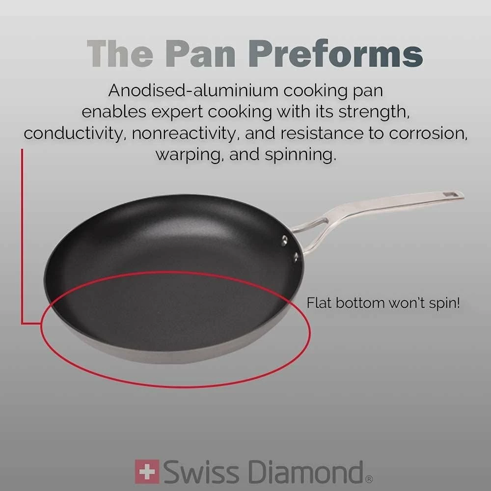 Swiss Diamond | Hard Anodized 8-Piece Nonstick Cookware Set 4 Swiss Diamond | Hard Anodized 8-Piece Nonstick Cookware Set - Image 2