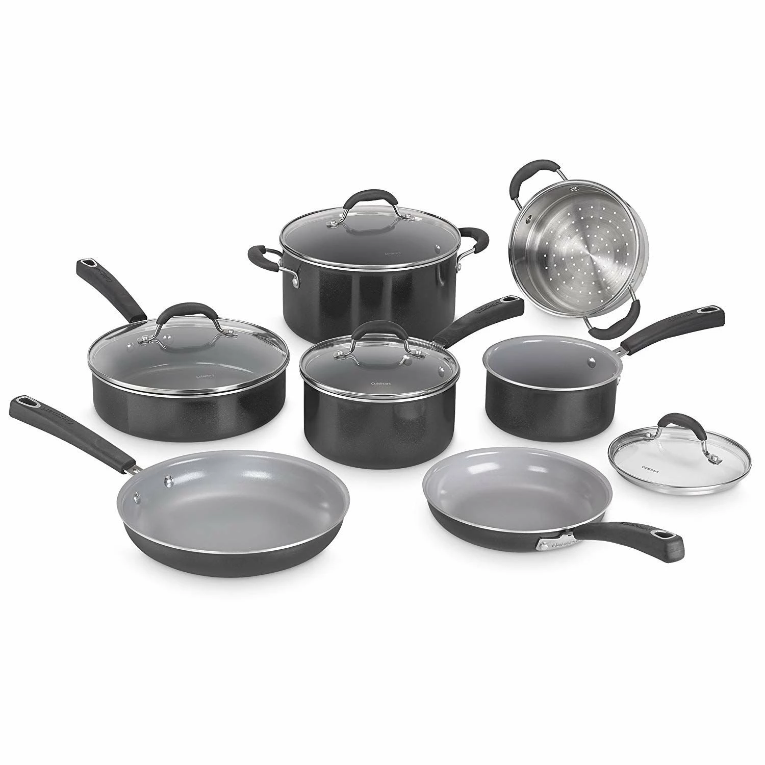 Cuisinart Advantage Ceramica XT 11-Piece Cookware Set | Black 3 Cuisinart Advantage Ceramica XT 11-Piece Cookware Set | Black