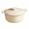 Emile Henry 7.5-Quart Sublime Stewpot | Creme 2 Emile Henry 7.5-Quart Sublime Stewpot | Creme -Le Creuset Shop 554770 sublime dutch oven