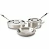 All-Clad D5 Brushed Stainless Steel Cookware Set | 5-Piece 1 All-Clad D5 Brushed Stainless Steel Cookware Set | 5-Piece -Le Creuset Shop 5pc