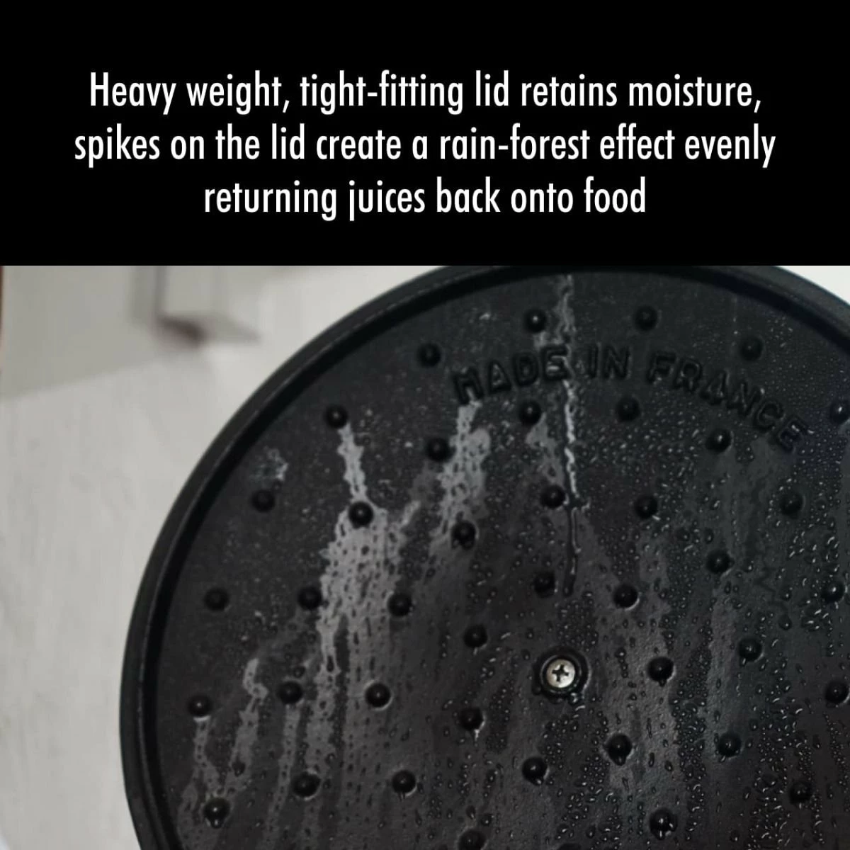 Staub Stackable Cocotte, Braiser, And Grill Pan With Lid | Black 11 Staub Stackable Cocotte, Braiser, And Grill Pan With Lid | Black - Image 9