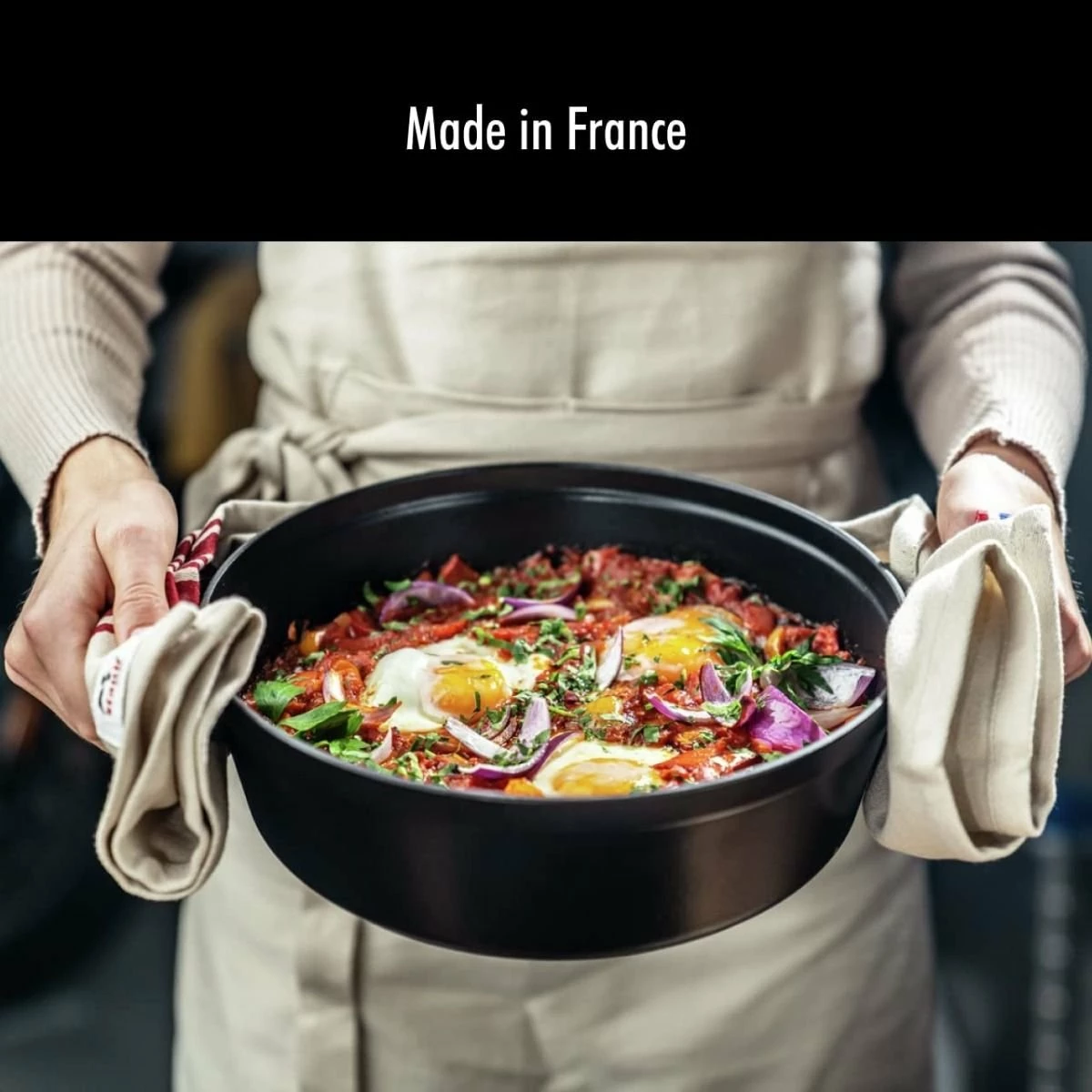 Staub Stackable Cocotte, Braiser, And Grill Pan With Lid | Black 15 Staub Stackable Cocotte, Braiser, And Grill Pan With Lid | Black - Image 13