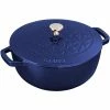 Staub 3.75 Qt Essential French Oven With Lilly Lid | Dark Blue 1 Staub 3.75 Qt Essential French Oven With Lilly Lid | Dark Blue -Le Creuset Shop 61dij3pah4l. ac sl1500