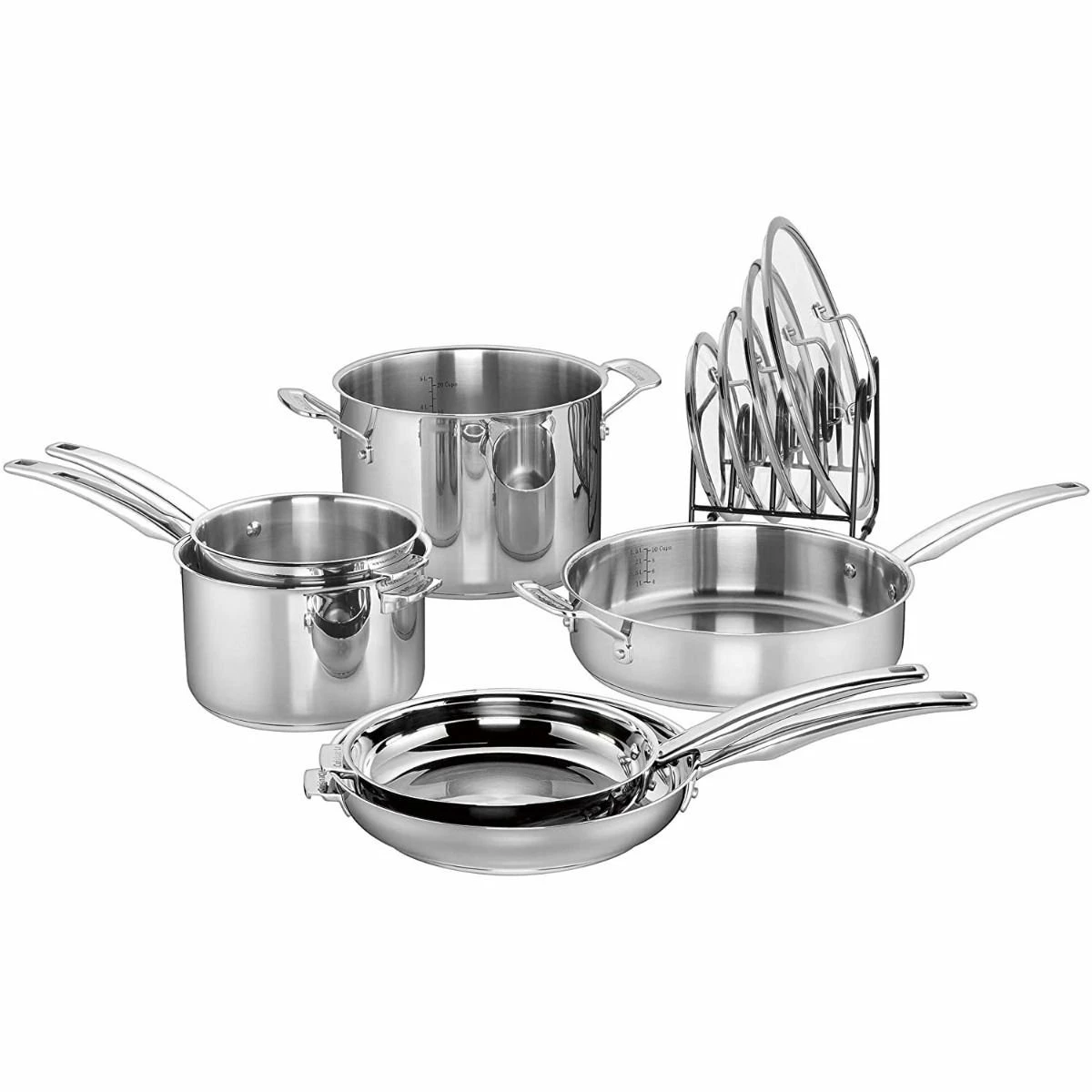 Cuisinart 11-Piece Smartnest Stainless Steel Cookware Set 3 Cuisinart 11-Piece Smartnest Stainless Steel Cookware Set