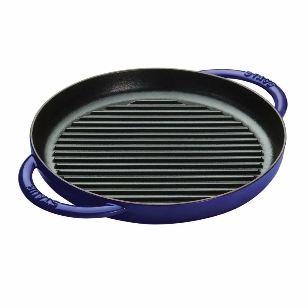 Staub 10" Cast Iron Pure Grill Pan | Dark Blue 3 Staub 10" Cast Iron Pure Grill Pan | Dark Blue