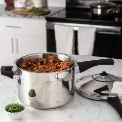 Kuhn Rikon Duromatic® Stainless Steel Pressure Saucepan | 3.7 Qt. 10 Kuhn Rikon Duromatic® Stainless Steel Pressure Saucepan | 3.7 Qt. -Le Creuset Shop 61st xzs tl. ac sl1200