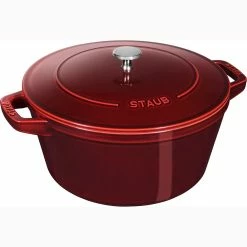 Staub Stackable Cocotte, Braiser, And Grill Pan With Lid | Grenadine -Le Creuset Shop 61z heimcil. ac sl1500