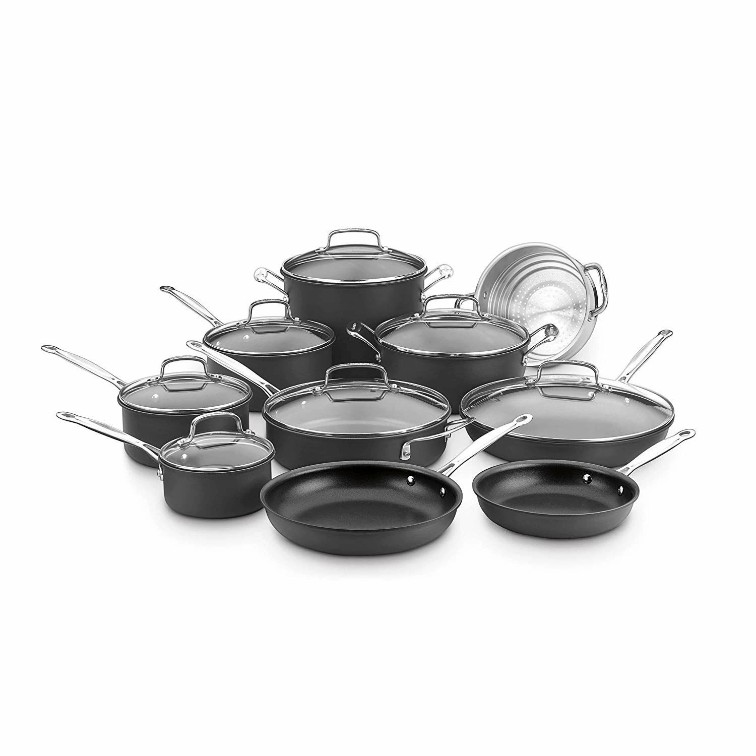 Cuisinart Chef's Classic Hard Anodized Nonstick Cookware Set | 17-Piece 3 Cuisinart Chef's Classic Hard Anodized Nonstick Cookware Set | 17-Piece