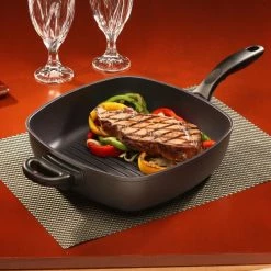 Swiss Diamond | HD Deep Square Grill Pan - 11" X 11" 10 Swiss Diamond | HD Deep Square Grill Pan - 11" X 11" -Le Creuset Shop 66281 food106 2017 10 27 20 11 39 utc