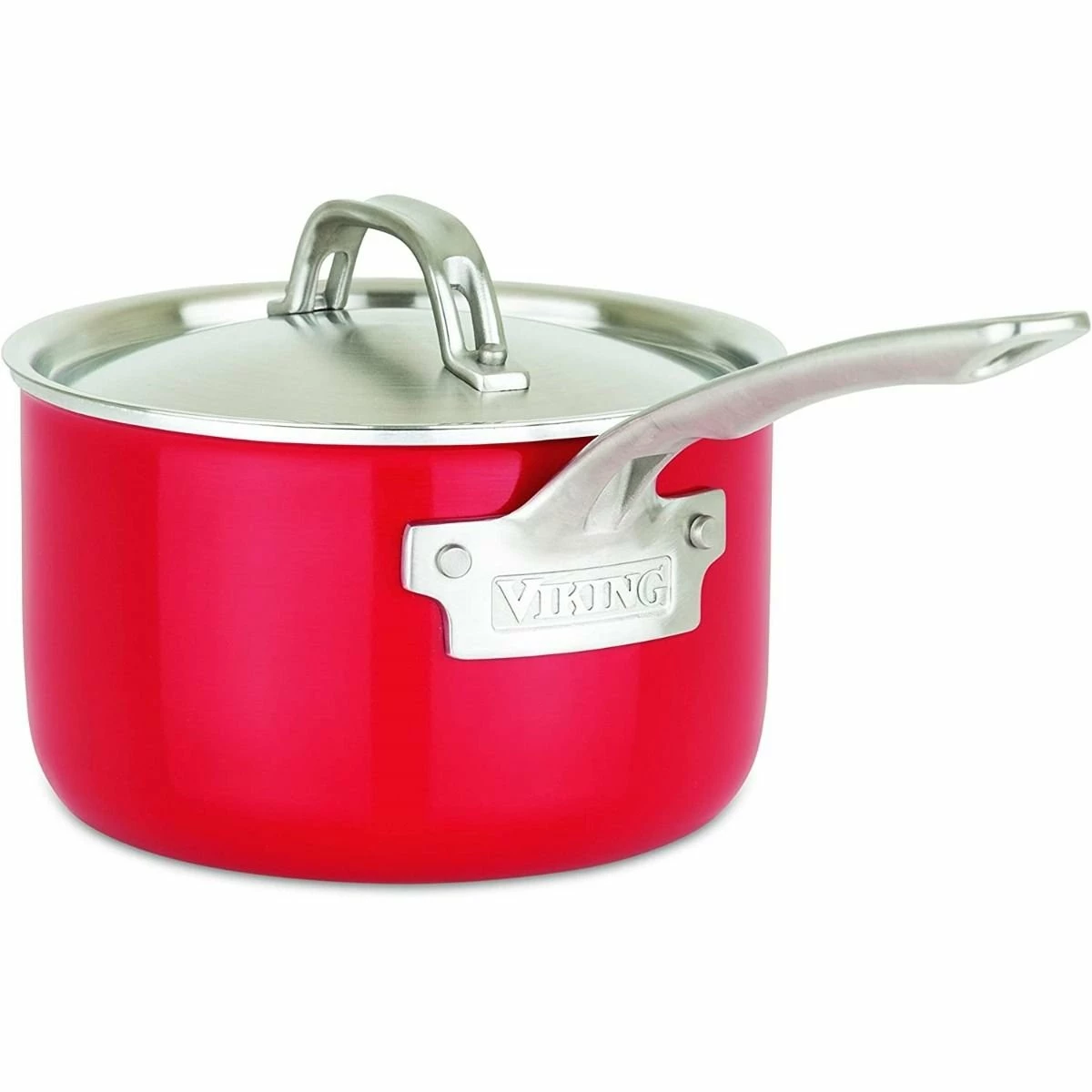Viking Multi Ply Stainless 11-Piece Cookware Set | Red 7 Viking Multi Ply Stainless 11-Piece Cookware Set | Red - Image 5
